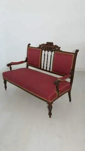 H61095-Historismusbank-Sofa-Couch-Historismus-Sitzbank-Gründerzeit-Polstermöbel-