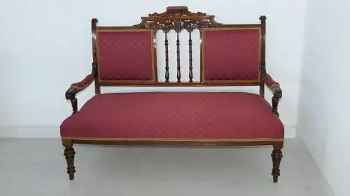 H61095-Historismusbank-Sofa-Couch-Historismus-Sitzbank-Gründerzeit-Polstermöbel-