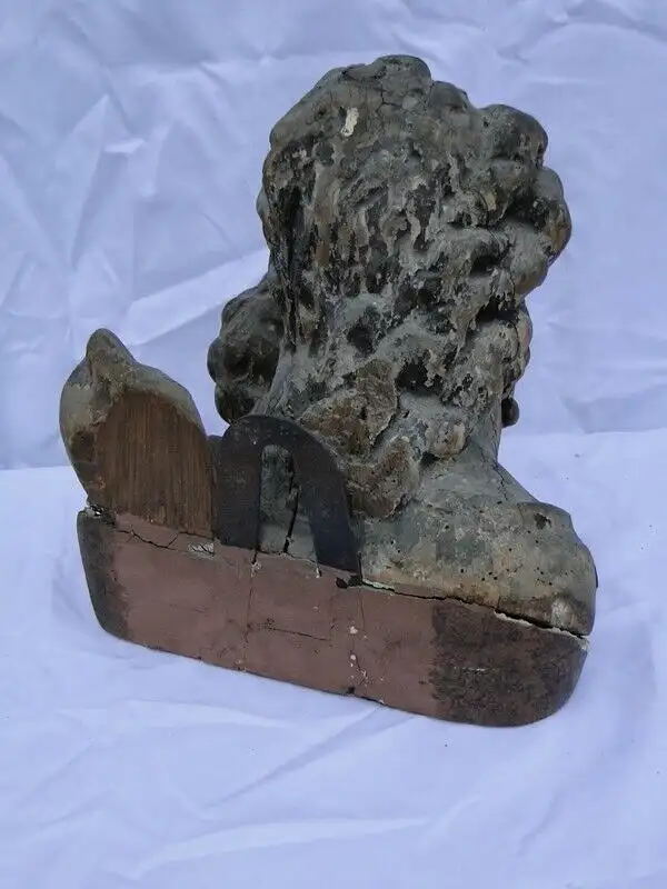 5697D-Büste-Heiligenfigur-geschnitzte Holzbüste um 1700-Holzbüste-Heiligen Figur 6