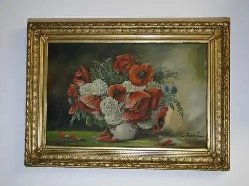 3806D-Gemälde-Bild-signiert-Ferd.Wald-Ölgemälde-gerahmt-Öl auf Holz-Ölbild-datie