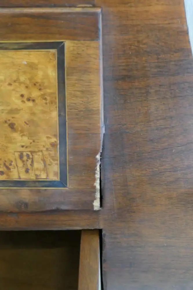 H61007-Barockvitrine-Vitrine-Büchervitrine-Stil um 1920-Vitrine-Kasten-Schrank- 4