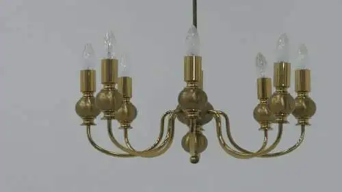 6132-Lüster-Messingluster-Kronleuchter-Hängelampe-Deckenleuchte-Luster-Messing-L