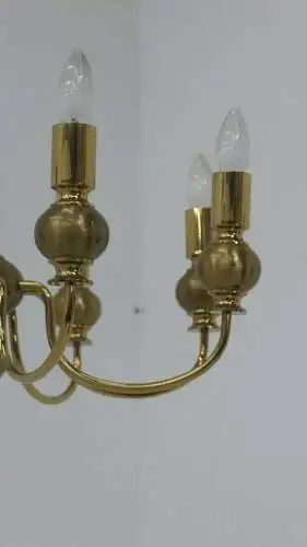 6132-Lüster-Messingluster-Kronleuchter-Hängelampe-Deckenleuchte-Luster-Messing-L