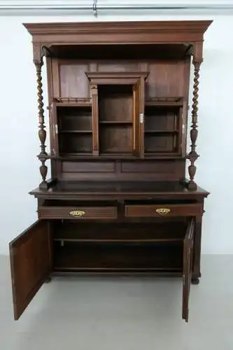 H60695-Historismus-Kredenz-Anrichte-Buffet-Sektretär