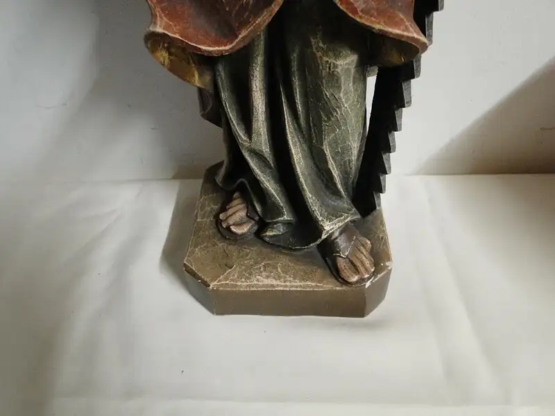 4547-Heiligenfigur-Holzfigur-geschnitzte Figur-Heiliger Josef-Figur-Holzarbeit- 5