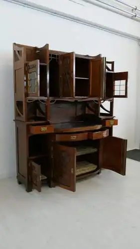 H61141-Jugendstilkredenz-Buffet-Jugendstil-Anrichte-Jugendstilbuffet-Kredenz-Jug