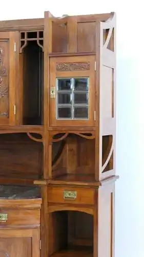 H61141-Jugendstilkredenz-Buffet-Jugendstil-Anrichte-Jugendstilbuffet-Kredenz-Jug