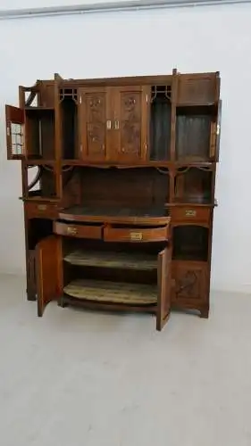 H61141-Jugendstilkredenz-Buffet-Jugendstil-Anrichte-Jugendstilbuffet-Kredenz-Jug