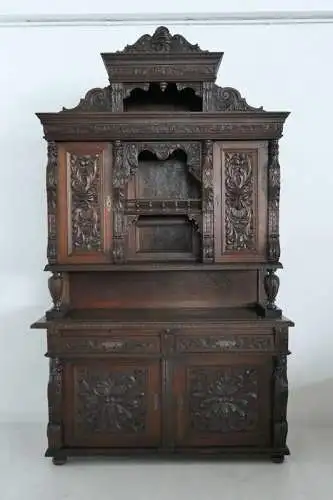 H60688-Historismus-Kredenz-Buffet-Anrichte-Historismuskredenz