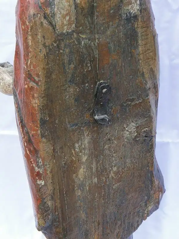 5743D-Heiligenfigur-Barock-handgeschnitzte Barock Heiligenfigur- ca. 100cm hoch- 2