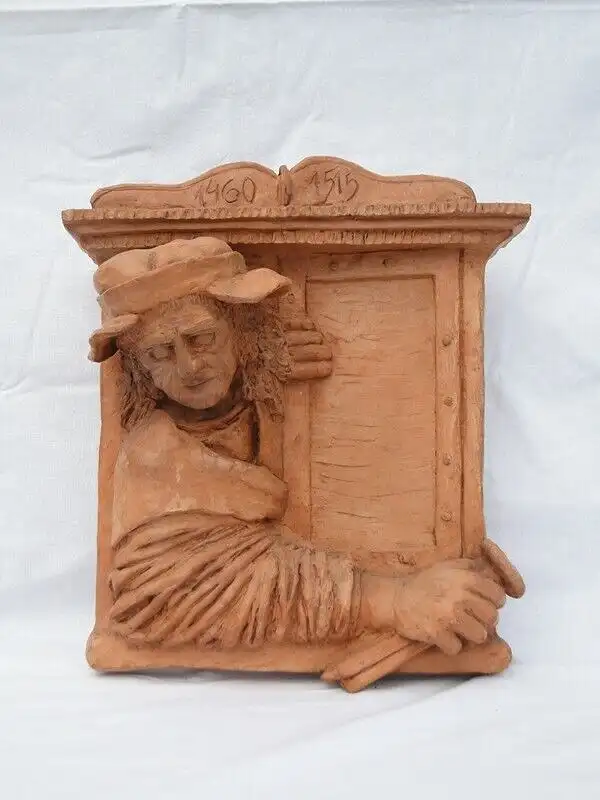 3456-Pilgram-Tonfigur-Meister Pilgram-Fenstergucker-Tonfigur der Fenstergucker-M 1