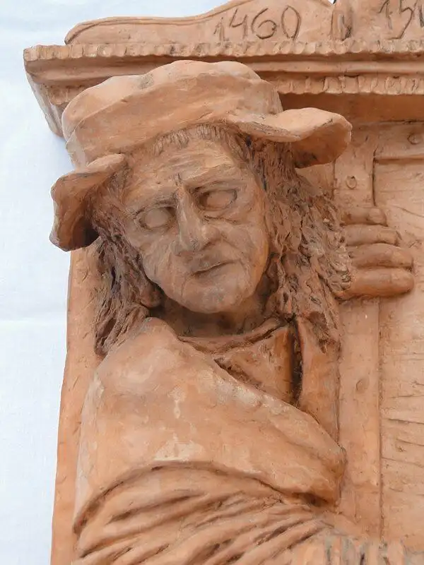 3456-Pilgram-Tonfigur-Meister Pilgram-Fenstergucker-Tonfigur der Fenstergucker-M 4
