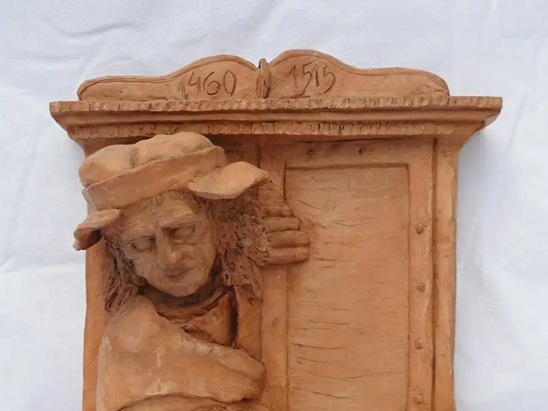 3456-Pilgram-Tonfigur-Meister Pilgram-Fenstergucker-Tonfigur der Fenstergucker-M 5