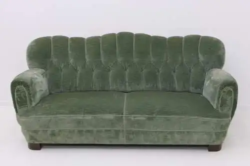 6117-Art Deco Couch-Sitzbank-Sofa-Art Deco-Bank-Couch-Art Deco Sofa-3Sitzer-Pols