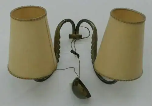 6095D-Wandleuchte-Messingleuchte-Aplike-2flammig-Wandaplike-Lampe-Leuchte-Wandle