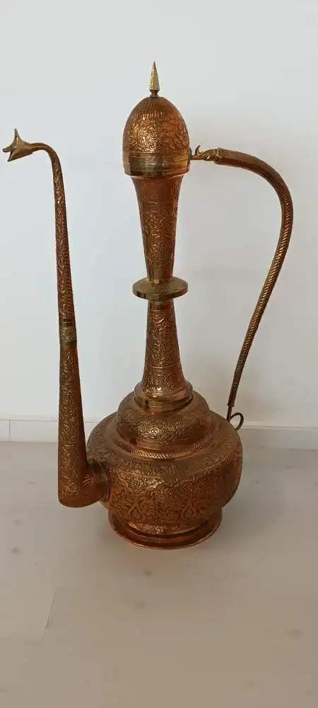 H61251-Orientalische-Karaffe-Kupfer-Dekorstück- 0