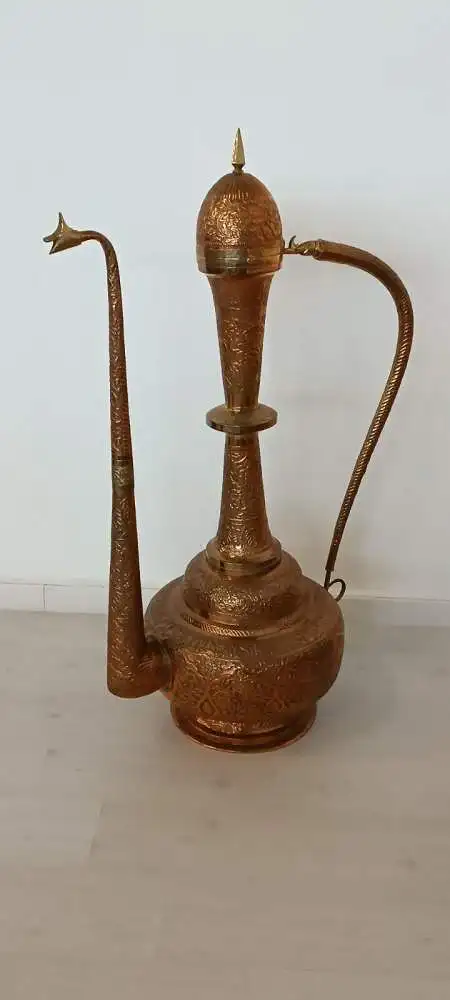H61251-Orientalische-Karaffe-Kupfer-Dekorstück- 1