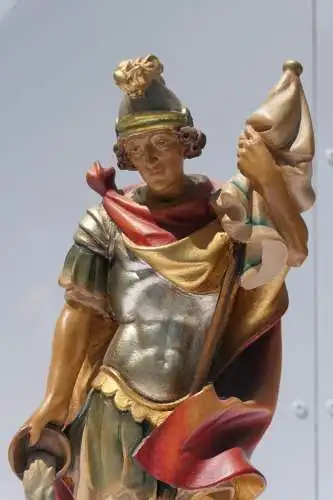 3673D-Figur Heiliger Florian-Figur-Skulptur-geschnitzte Figur-Heiligenfigur-