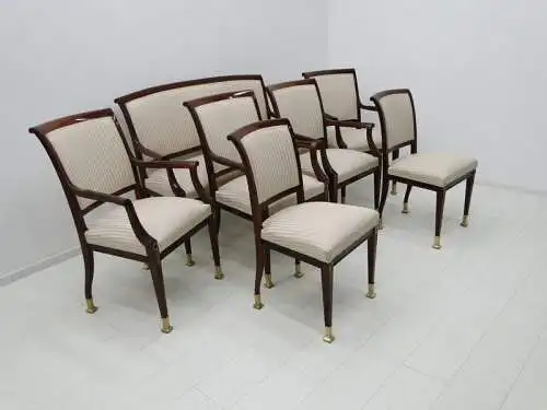 3315-ORIGINAL JUGENDSTIL-Sitzgruppe-Bank-Stuhl-Set-Garnitur-Armlehnensessel-Juge