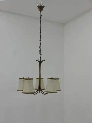 4383-Luster-Deckenleuchte-Kronleuchter-Lüster-Messingluster-Messinglampe-Lampe