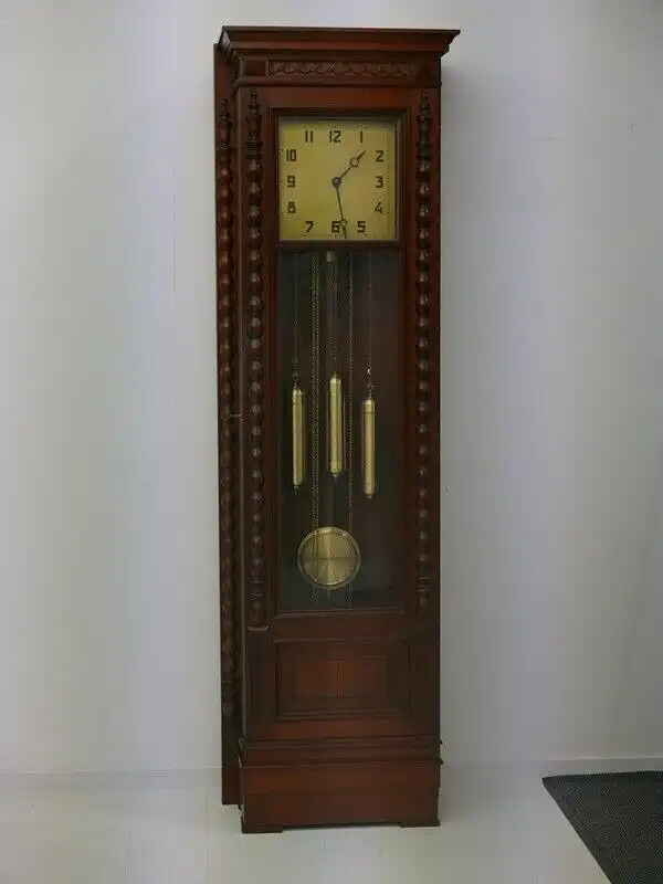 4513-Standuhr-Uhr-3gewichtig-Pendeluhr-Standuhr-Uhr-3 gewichtige Standuhr-Pendel 1