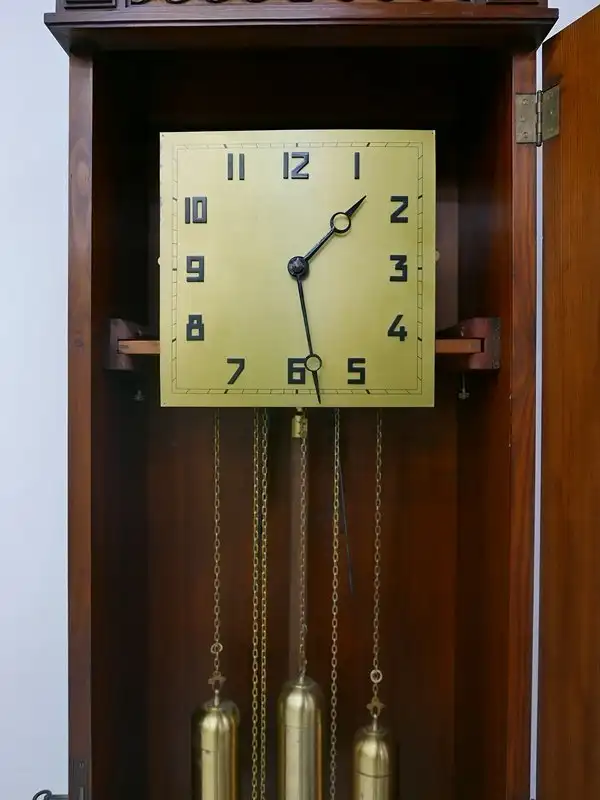 4513-Standuhr-Uhr-3gewichtig-Pendeluhr-Standuhr-Uhr-3 gewichtige Standuhr-Pendel 4