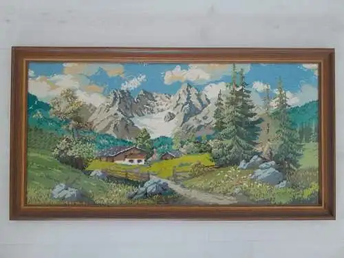 H285-Gobelin-Landschaftsbild-Gobelinbild-Gemälde-Bild-Stickerei-gesticktes Bild-