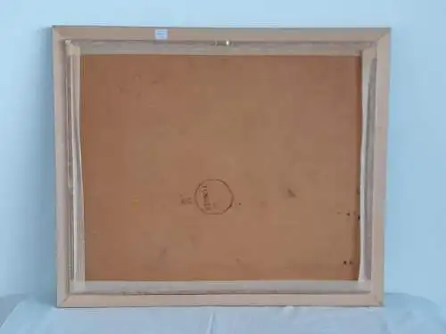 H628-Blumenbild-Öl auf Holz-Blumengemälde-Ölbild-Ölgemälde-signiert-gerahmt-