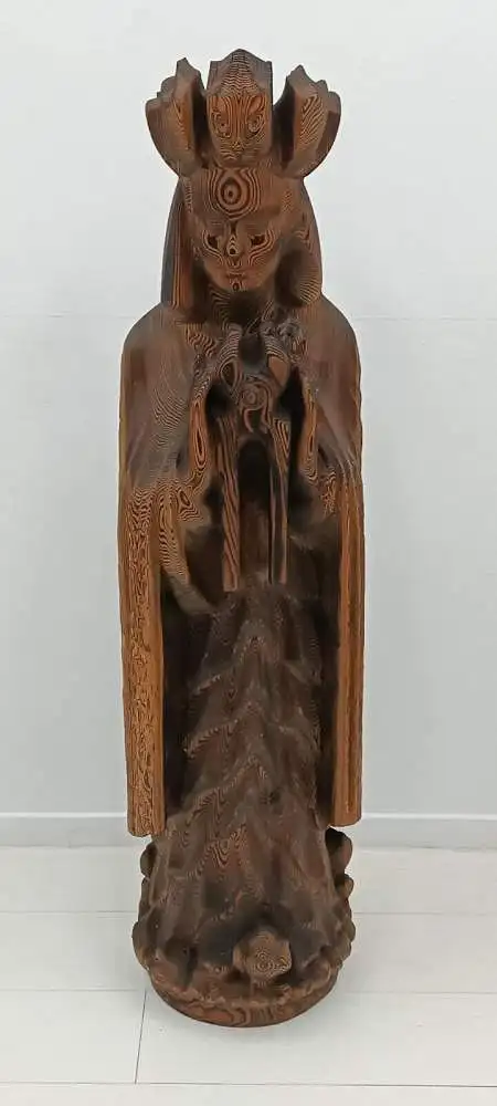 7303-geschnitzte Holzfigur-Figur-Skulptur-130 cm hoch geschnitzte Figur-Schnitze 0