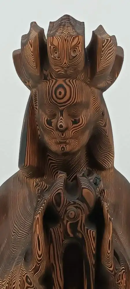 7303-geschnitzte Holzfigur-Figur-Skulptur-130 cm hoch geschnitzte Figur-Schnitze 1