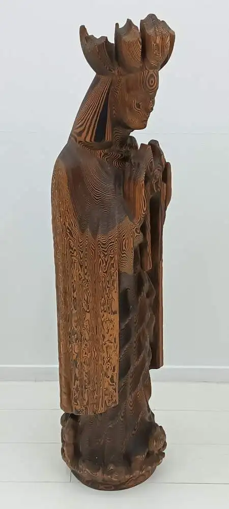 7303-geschnitzte Holzfigur-Figur-Skulptur-130 cm hoch geschnitzte Figur-Schnitze 10