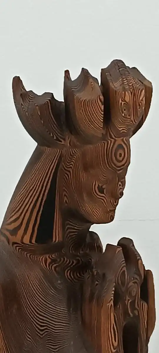 7303-geschnitzte Holzfigur-Figur-Skulptur-130 cm hoch geschnitzte Figur-Schnitze 11