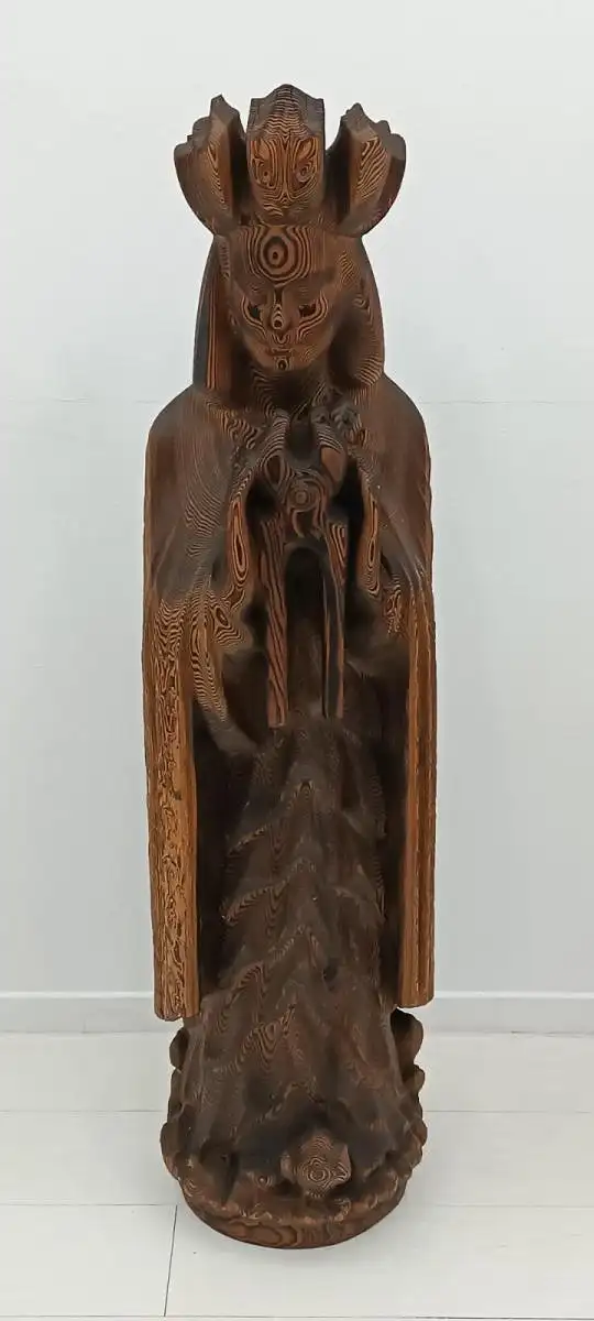 7303-geschnitzte Holzfigur-Figur-Skulptur-130 cm hoch geschnitzte Figur-Schnitze 5