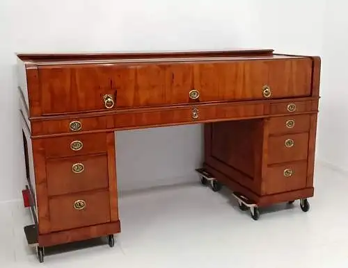 7304-Biedermeierschreibtisch-Rollladenschreibtisch-sehr großer Schreibtisch-Bied