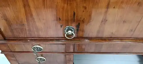 7304-Biedermeierschreibtisch-Rollladenschreibtisch-sehr großer Schreibtisch-Bied