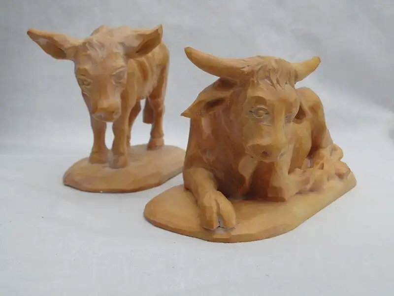 3457-Krippenfiguren-Holzkiste-8 Holzfiguren-Krippe-Truhe-Holzfiguren-Box 4