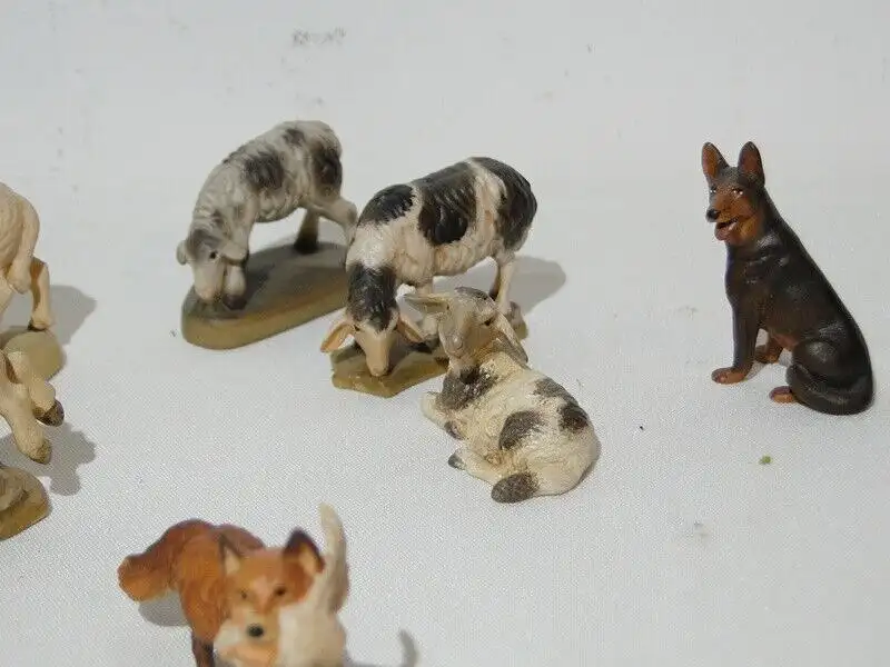 3692D-Figuren-Bauernhof-Krippenfiguren-Kinder mit Tieren- 1