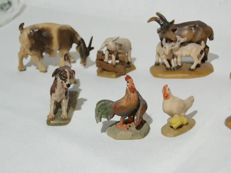 3692D-Figuren-Bauernhof-Krippenfiguren-Kinder mit Tieren- 2