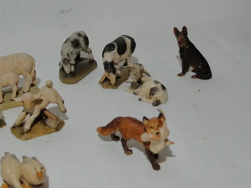 3692D-Figuren-Bauernhof-Krippenfiguren-Kinder mit Tieren- 5