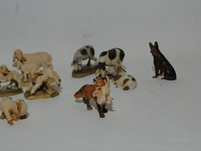 3692D-Figuren-Bauernhof-Krippenfiguren-Kinder mit Tieren- 6