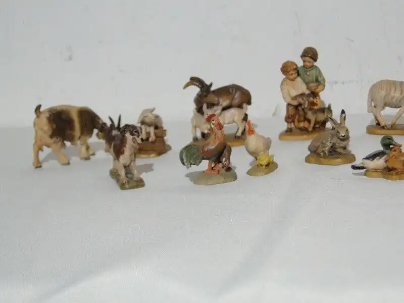 3692D-Figuren-Bauernhof-Krippenfiguren-Kinder mit Tieren- 7