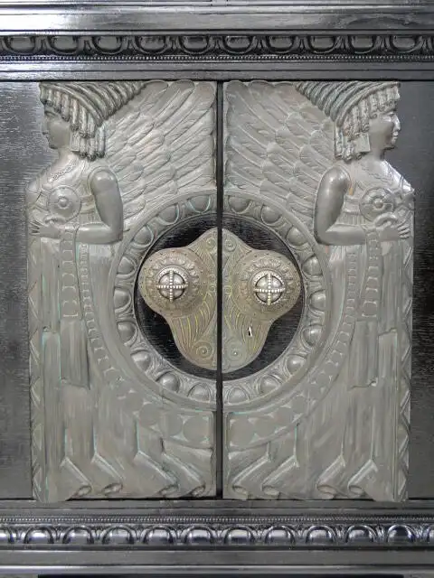 3413-Jugendstilkredenz-ORIGINAL JUGENDSTIL-Kredenz-Wiener Werkstätte-Jugendstilk 1