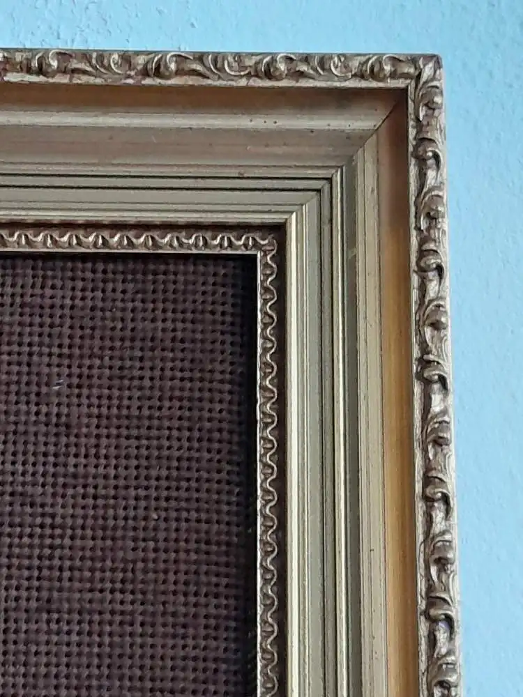 H528-Gobelin-Stillleben-Bild-Gemälde-Blumen-gerahmt- 4