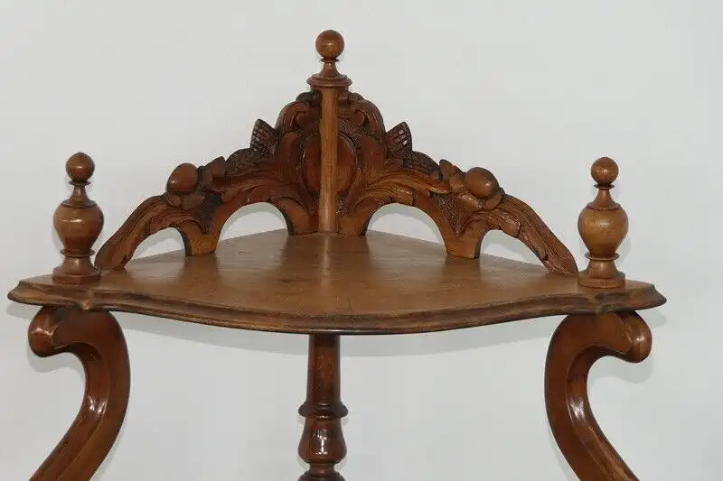 H60121-Etagere-Historismusregal-Eckregal-Historismus-Ecketagere-Bücherregal-altd 1