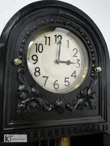 3798-Jugenstiluhr-Standuhr-Art Deco Uhr-Wohnzimmeruhr-Jugendstil-Pendeluhr-Stand