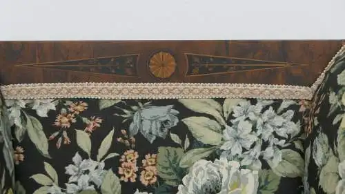 6064-Ohrenbackenfauteuil-ORIGINAL Biedermeier - Ohrenbackenstuhl-Fauteuil-Armleh