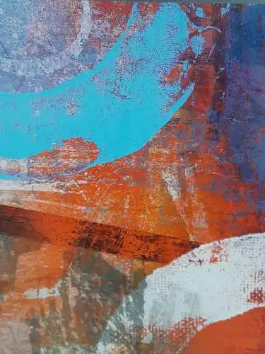 H952-Alubild-abstrakte Kunst-Passepartout-Bild-Gemälde-