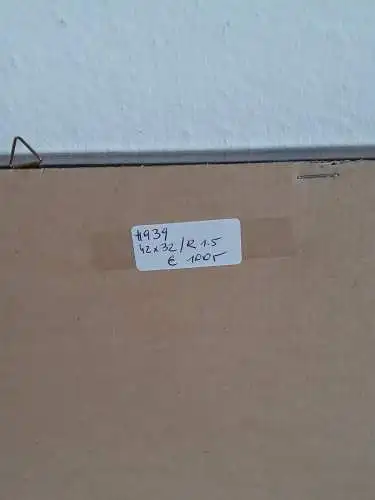H939-Druck-Fuchsjagd-Bild-Gemälde-Passepartout-gerahmt-