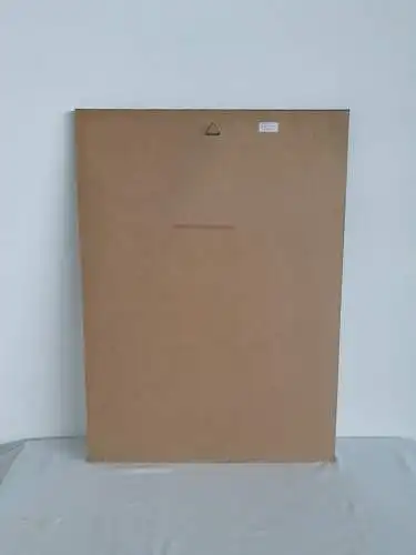 H934-Gemälde-Bild-abstrakt-Mischtechnik-hinter Glas-gerahmt-Passepartout-