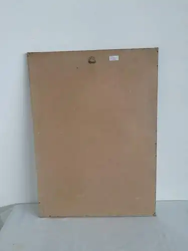 H933-abstraktes Bild-Mischtechnik-Gemälde-Bild-gerahmt-hinter Glas-Passepartout-